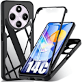 Miniatyrbillede 1 af 4: Coque - Xiaomi - Redmi 14C - Fuld Beskyttelse - Blød TPU - Gennemsigtig Hårdfør PC Svart