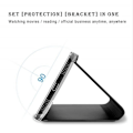 Miniatyrbillede 3 af 4: Huawei P30 Lite Case Clear View Shockproof Flip Case Spejl Flip Case Smart Stand Cover til HuaWei P30 Lite Sort Svart