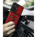 Miniatyrbild 4 av 4: Fodral till Xiaomi Redmi Note 12S (ej för Redmi Note 12) Förstärkt skydd Stötsäkert Anti-Scratch Kameraskydd Röd