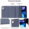 Miniatyrbillede 3 af 6: Coque + Tempereret Glas til iPad 10,2 Tommer (7/8/9. Generation, 2019/2020/2021) Stødabsorberende Beskyttelse Standby-Vække - Violet Lila