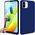 Miniatyrbild 1 av 4: Fodral till Xiaomi Redmi A1/A2 Blue med 2 härdade glasögon med matteffekt mot repor marinblå