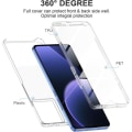 Miniatyrbillede 2 af 4: Etui til Xiaomi 13T - 13T Pro - Full Cover 360 Protection Stødsikker gennemsigtig Silikone+PC