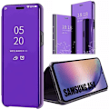 Miniatyrbild 1 av 4: Fodral till Samsung Galaxy A54 Lila Integral Anti-Scratch Anti-Shock Mirror Effect Elegant Reflex Mirror Lila