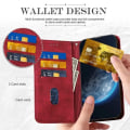 Miniatyrbillede 3 af 4: Coque - E.F.Connection - Redmi Note 12 Pro Plus 5G - PU Læder Rød - Fleksibel - Klap Rött och brunt