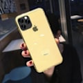 Miniatyrbillede 1 af 2: Silicone Cover - Fransk sælger - iPhone 12 Mini - Gul - Ridse-resistent - Stødabsorberende Gul