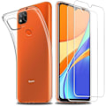 Miniatyrbild 1 av 4: Skal för Redmi 9C - E.F.CONNECTION - Mjuk - Transparent - Förstärkt Skydd - Härdat Glas Transparent