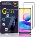 Miniatyrbild 1 av 4: VCOMP® för Xiaomi Redmi Note 10 5G 6,5": Pack - 2-pack skärmskydd i härdat glas i helfärg - SVART SVART