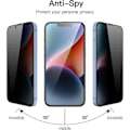 Miniatyrbild 2 av 4: [2 stycken] Antispionhärdat glas för iPhone 14 Plus (6,7") Svart