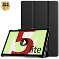 Miniatyrbild 1 av 4: Coque Tablett - E.F.CONNECTION - för Mediapad M5 Lite - Svart - Multi-vinkel Stöd - Automatisk Väckt- och Sövfunktion Svart