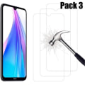 Miniatyrbillede 1 af 4: Hærdet glas beskyttelsesfilm til Redmi Note 8T - E.F. CONNECTION - Sæt med 3 - Høj modstandsdygtig anti-ridse Transparent
