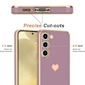 Miniatyrbillede 2 af 4: Coque - Xiaomi - Redmi Note 14 Pro+ 5G - Silikone - Hjerte Mønster - Blød Stødabsorberende Beskyttelse Lila