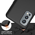 Miniatyrbillede 2 af 4: Beskyttelsesetui til Oneplus Nord 2 5G - E.F.CONNECTION - Blødt - Sort - Anti-Shock hærdet glas Svart