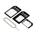 Miniatyrbillede 2 af 4: 3 i 1 SIM-kortadapter til WIKO View 5 Plus Smartphone Micro-SIM Nano-SIM Universal