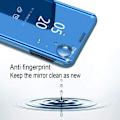 Miniatyrbild 2 av 4: Xiaomi Redmi Note 9 Fodral, Spegel Clear View Smart Ultra-Tunnt skydd, 360° skyddande metallplätering Stötsäker Anti-Scratch ANM