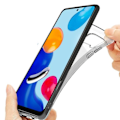 Miniatyrbild 2 av 4: För Xiaomi Redmi Note 11- Note 11S 6.43": UltraSlim Gel Silikonfodral - TRANSPARENT + 2x härdat glasfilmer VIT