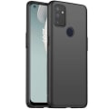 Miniatyrbillede 1 af 4: Beskyttelsesetui til Oneplus Nord N100 - E.F.CONNECTION - Blød sort silikone - Præcis skæring Svart