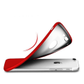 Miniatyrbild 2 av 4: Skydd för iPhone 8 - E.F.CONNECTION - Röd - Silicone TPU - Repåtsresistent - Stötabsorberande Röd