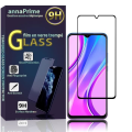Miniatyrbillede 1 af 4: Til Xiaomi Redmi 9 6.53": 1 farve fuldskærms skærmbeskytter i hærdet glas - SORT