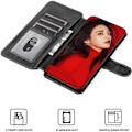 Miniatyrbillede 4 af 4: Etui til Xiaomi Redmi A1/A2 Sort Anti-skrabekortholder Blødt PU-læder 360 grader Svart