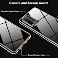 Miniatyrbillede 2 af 4: Til Xiaomi Redmi 9T- 9 Power 6.53": UltraSlim gel silikone etui - TRANSPARENT + 2x farvede hærdet glasfilm - SORT