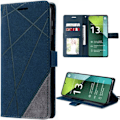 Miniatyrbild 1 av 4: Coque - E.F.Connection - Redmi Note 13 Pro 5G - Syntetiskt läder - Kortfodral - Justerbart stativ marinblå