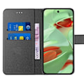 Miniatyrbillede 3 af 4: Etui til Google Pixel 9 Pro, Anti-ridsekortholder Blødt syntetisk læder - sort