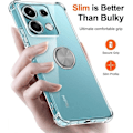 Miniatyrbillede 3 af 4: Coque - Xiaomi - Redmi Note 13 5G - Transparent - Rotérende 360° - Stødabsorberende Transparent