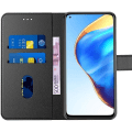 Miniatyrbild 3 av 4: Skydd för Xiaomi Mi 10T Pro - E.F.Connection - 360 Skydd - Läder Effekt - Magnetstängning - Svart Svart