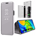 Miniatyrbillede 1 af 4: Beskyttelsescover til Redmi Note 9 - E.F.CONNECTION - Sølv - Spejleffekt - Solid Stødabsorberende - Hærdet Glas silver