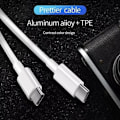 Miniatyrbillede 3 af 4: 2-pak USB-C til USB-C-kabel til OPPO Find X5 Pro - Find X5 Lite - Find X5 - Hvid