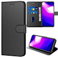 Miniatyrbillede 1 af 4: Beskyttelsesetui til Xiaomi Mi10 Lite - E.F.CONNECTION - Lædereffekt - Magnetisk lukning - Sort Svart