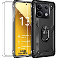 Miniatyrbild 1 av 4: Coque - E.F.Connection - för Xiaomi Redmi Note 13 5G - Svart - Stötabsorberande - Represistent - med 2 Glas Svart