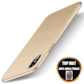 Miniatyrbillede 1 af 4: Coque iPhone X - Stødabsorberende - TPU Silikone - Ultra Tynd - Mat Finish - Guld gyllene