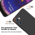 Miniatyrbild 2 av 4: Silikonfodral för OPPO Find X5 Lite, skyddande silikonsvart + 2 härdade glasögon