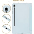 Miniatyrbillede 3 af 6: Coque + Tempereret Glas til Samsung Galaxy Tab S9 (11 Tommer) Fuld Beskyttelse Stødabsorberende Auto Vække- / Hvilefunktion - Blå Blå