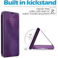 Miniatyrbillede 3 af 4: Cover til iPhone 12 Mini (5,4") Intelligent Smart View Protection For- og bagside Lilla Lila