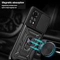 Miniatyrbillede 2 af 4: Beskyttecase - Xiaomi - Redmi Note 11S - Sort - Stødabsorberende - 360° Støtte Svart