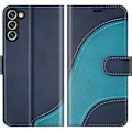 Miniatyrbillede 2 af 4: Coque - Xiaomi - Redmi A3 - Beskyttelse i Syntetisk Læder - Elegant - 2 Tempererede Glas Inkluderet Blå