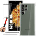 Miniatyrbild 1 av 4: Fodral till Samsung Galaxy S23 Ultra Transparent 4 förstärkta hörn + 2 härdade glasögon Transparent