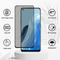 Miniatyrbillede 3 af 4: [3 styk] Anti-spion hærdet glas til OPPO Reno 8 5G - E.F. CONNECTION - Stødsikker beskyttelse - Sort Svart