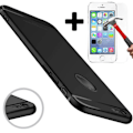 Miniatyrbillede 1 af 4: Pakke - Silikone Cover - iPhone 8 - Sort - Tempereret Glas - Gratis Taske Svart