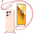 Miniatyrbillede 1 af 4: Coque - Xiaomi - Redmi Note 13 5G - Stødbeskyttelse - Justerbart Snore - Lyserød Rosa