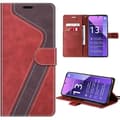 Coque för Xiaomi Redmi Note 13 Pro+ 5G - E.F.CONNECTION - Röd - Mjuk - PU-läder - Stötsäker Röd