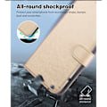 Miniatyrbillede 4 af 6: Cover og 2 Tåget Glas til Xiaomi Redmi Note 14 Pro 5G (ikke til 4G) Kradsik Syntetisk Læder Guld gyllene