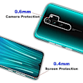 Miniatyrbillede 4 af 4: Beskyttelsesskal - MP4 TELECOM - Xiaomi Redmi Note 8 Pro - Transparent Silikone - Tempereret Glas - Ridseresistent