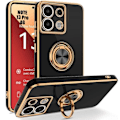 Miniatyrbillede 1 af 4: Telefoncover - Xiaomi - Redmi Note 13 Pro 4G - Stødabsorberende - 360° roterende understøttelse - Sort Svart
