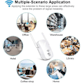 Miniatyrbillede 3 af 4: Wi-Fi Repeater 1200 Mbps Dual Band Wifi-forstærker 2,4 & 5 GHz