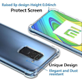Miniatyrbillede 3 af 4: Etui til Redmi Note 9 (6,53"), klassisk forstærket Tpu + hærdet glas Transparent