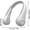 Miniatyrbillede 2 af 4: Bærbar Hanging Neck Fan Bærbar Elektrisk Neck Fan Genopladelig blæser til Office De313