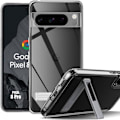 Miniatyrbild 1 av 4: Skyddsskåpa - Google - Pixel 8 Pro - Stötsäker - Transparent - Justerbart stöd Klar, Silver